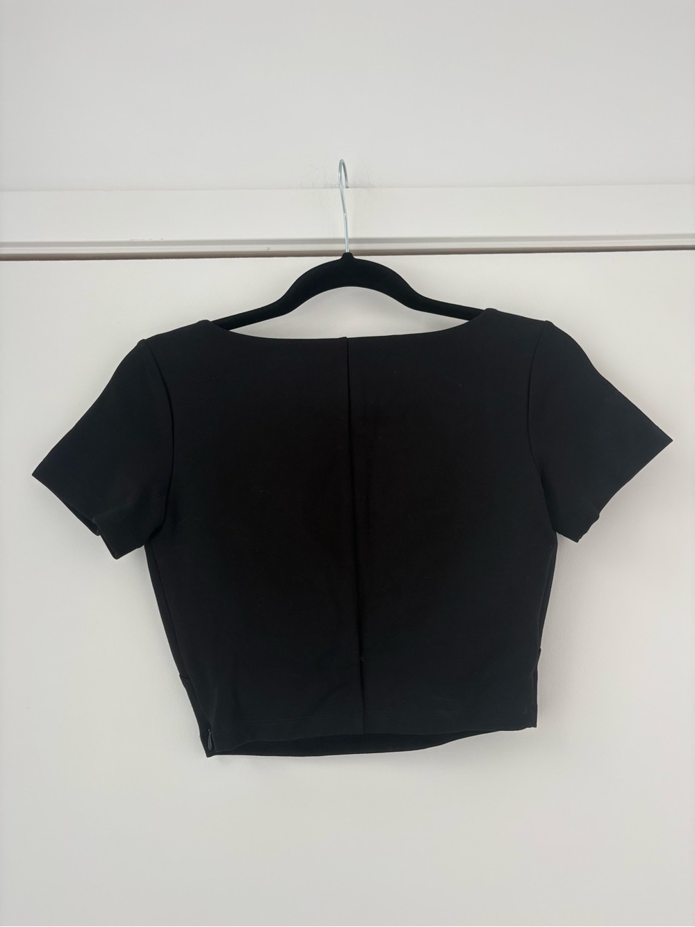 NWT Area Crystal Cup Black T Shirt Top XS - Picture 9 of 16